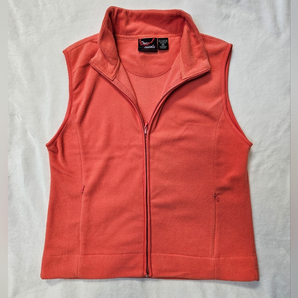 Peach Fleece Vest